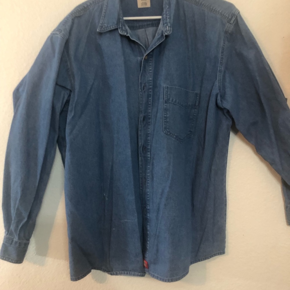 Classic Dickies Long Sleeve Denim Shirt, 2XL